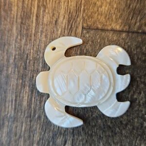 Cream Turtle Pendant